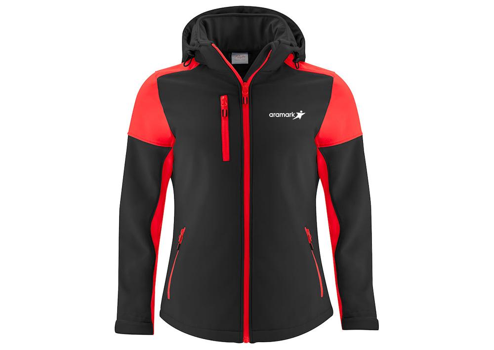 Softshell jacket Lady red